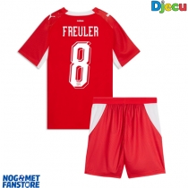 Švicarska Remo Freuler #8 Domaci Dres za djecu SP 2026 Kratak Rukav (+ Kratke hlače)